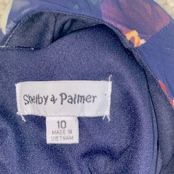 Shelby & Palmer navy floral maxi dress size 10 - Picture 6 of 11